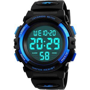 3-15 Year Old Boys Digital Sport Chronograph LED 50 M Waterproof Calenda…